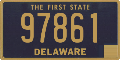 DE license plate 97861