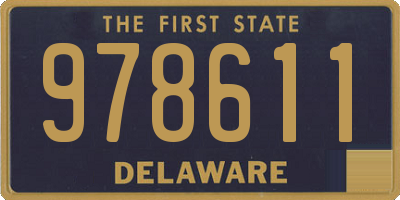 DE license plate 978611