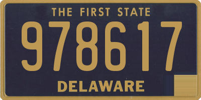 DE license plate 978617