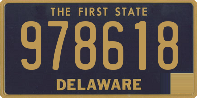 DE license plate 978618