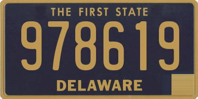 DE license plate 978619