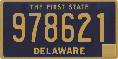 DE license plate 978621