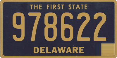 DE license plate 978622