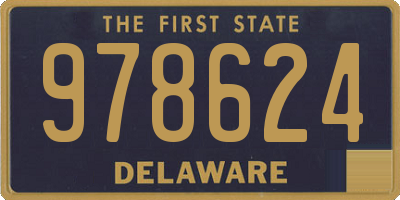 DE license plate 978624