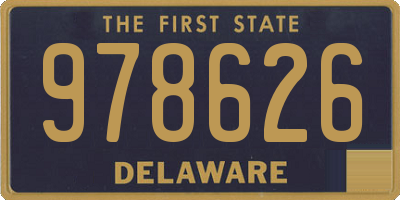 DE license plate 978626