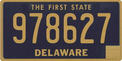 DE license plate 978627