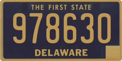 DE license plate 978630