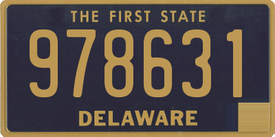 DE license plate 978631