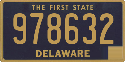 DE license plate 978632