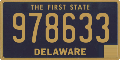 DE license plate 978633