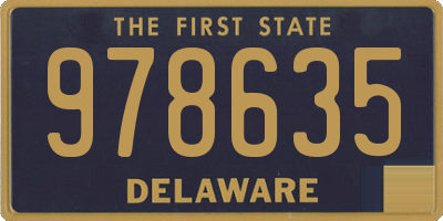 DE license plate 978635