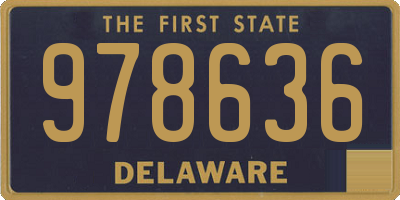 DE license plate 978636