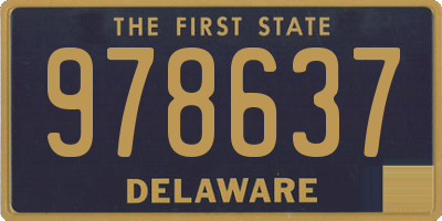 DE license plate 978637