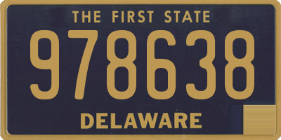 DE license plate 978638