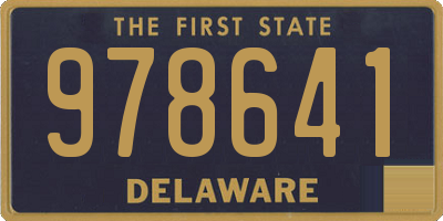 DE license plate 978641