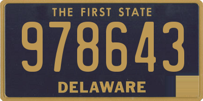 DE license plate 978643