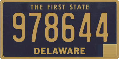 DE license plate 978644