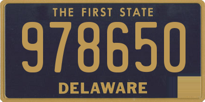 DE license plate 978650