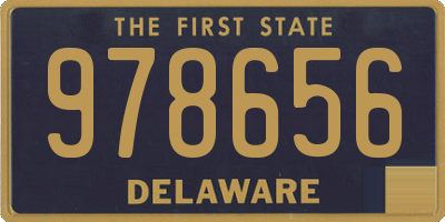 DE license plate 978656