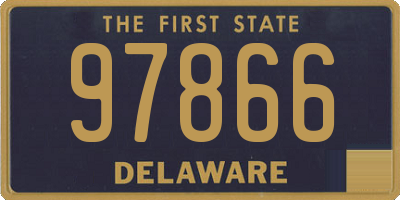 DE license plate 97866