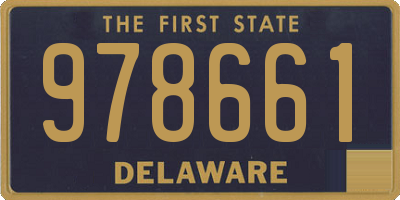 DE license plate 978661