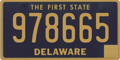 DE license plate 978665