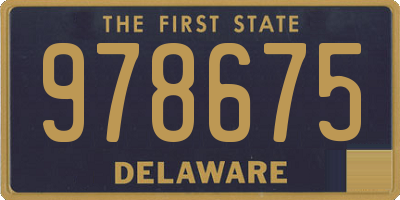 DE license plate 978675