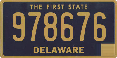 DE license plate 978676