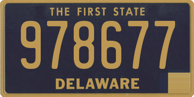 DE license plate 978677