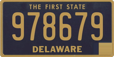 DE license plate 978679