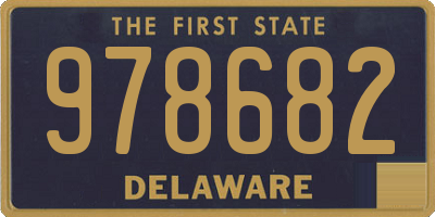 DE license plate 978682