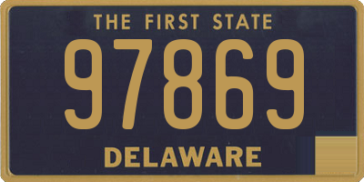 DE license plate 97869