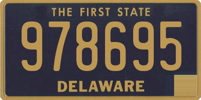 DE license plate 978695