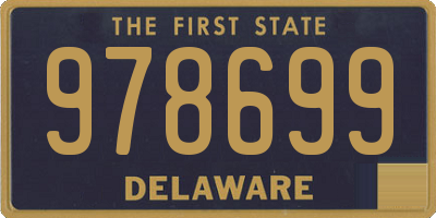 DE license plate 978699