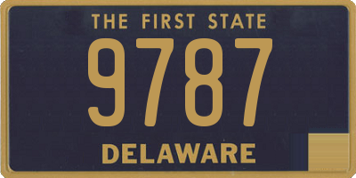 DE license plate 9787