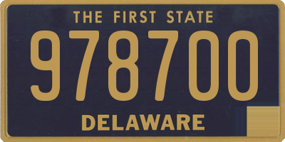 DE license plate 978700