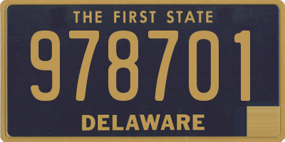 DE license plate 978701