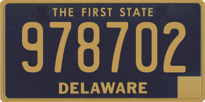 DE license plate 978702