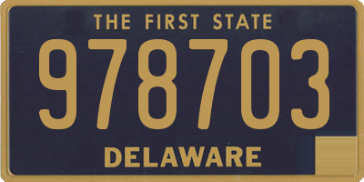 DE license plate 978703