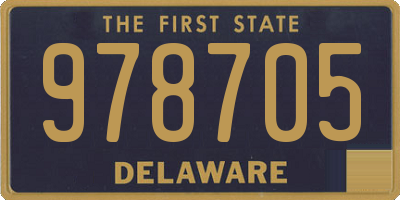 DE license plate 978705