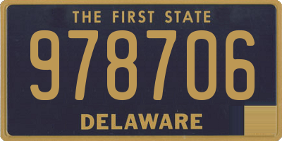 DE license plate 978706