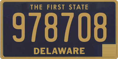 DE license plate 978708