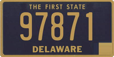 DE license plate 97871