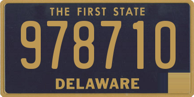 DE license plate 978710