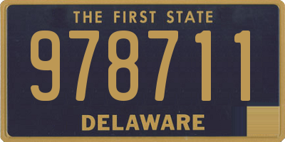 DE license plate 978711