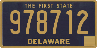 DE license plate 978712