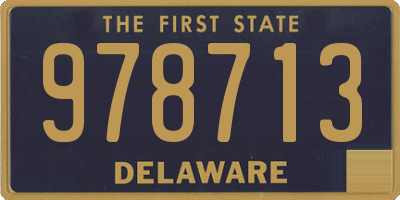 DE license plate 978713