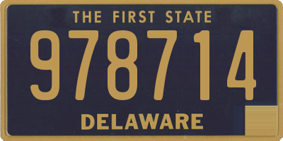 DE license plate 978714