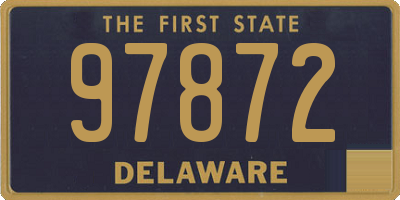DE license plate 97872