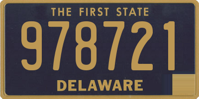 DE license plate 978721